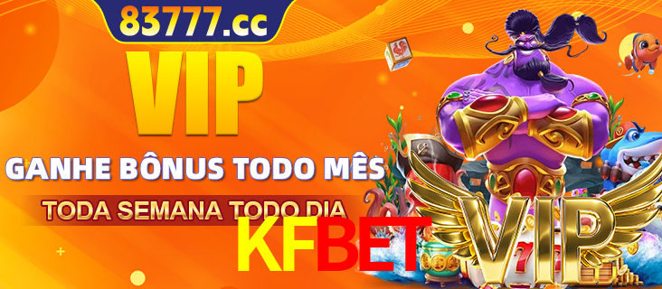 Banner promocional do KFBET oferecendo 100% de recompensas adicionais contínuas para quem fizer o login diário (Daily sign-in), com um mascote de coelho.